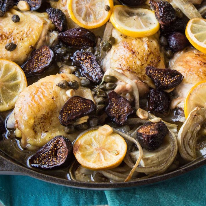 Fennel and Fig Braised Chicken Thighs
