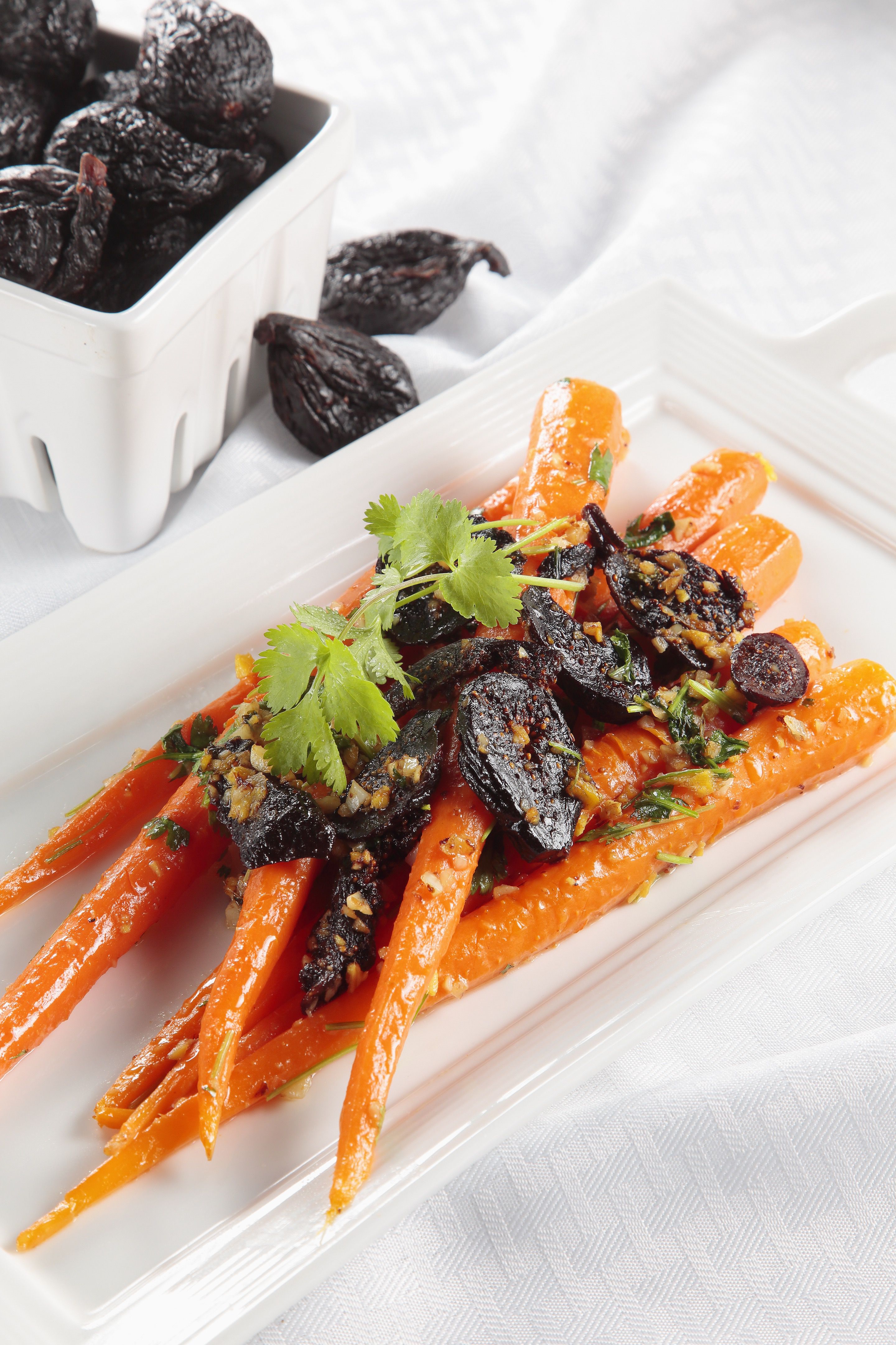 Baby Carrots with California Dried Figs & Ginger California Figs