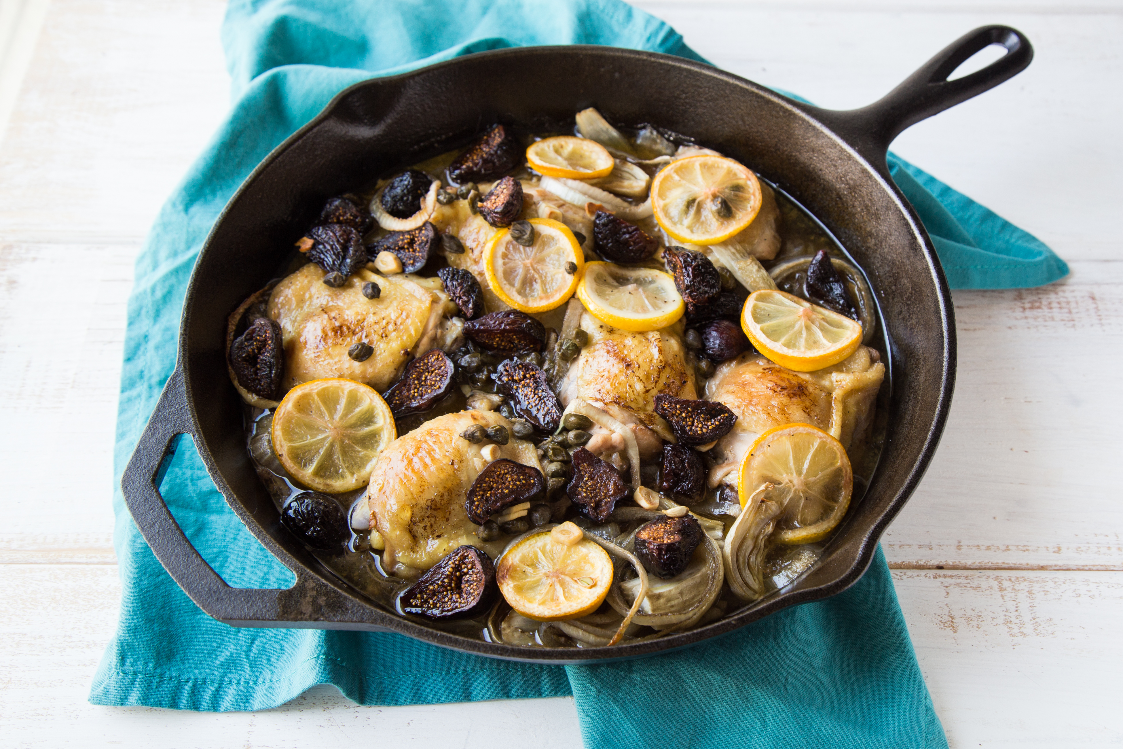 Fennel and California Fig Braised Chicken Thighs California Figs