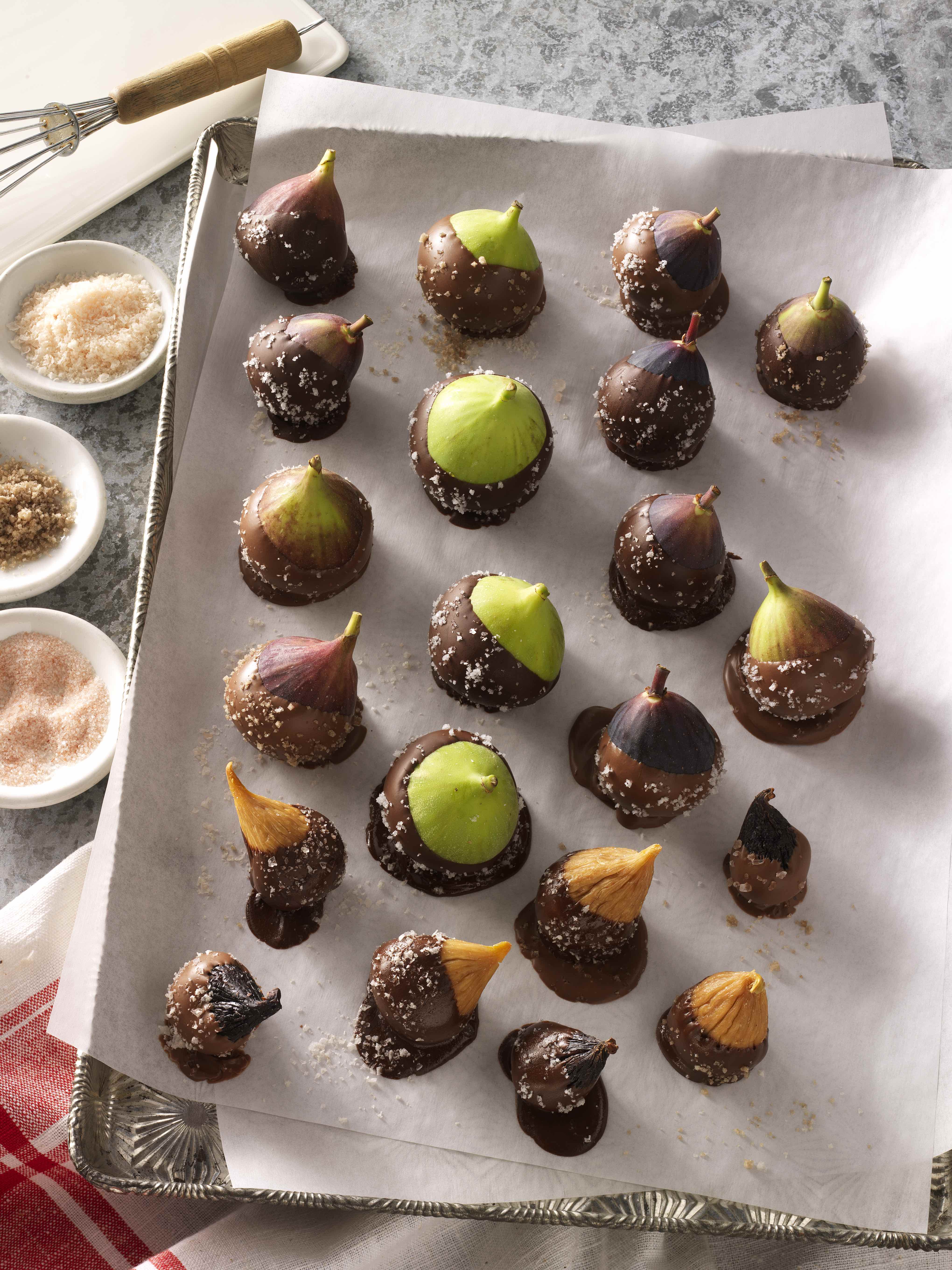 Chocolate Covered California Figs with Sea Salt - California Figs - California Figs