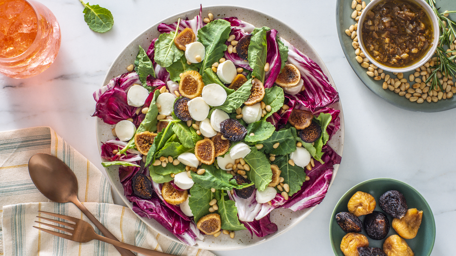 California Fig and Bocconcini Salad - California Figs - California Figs