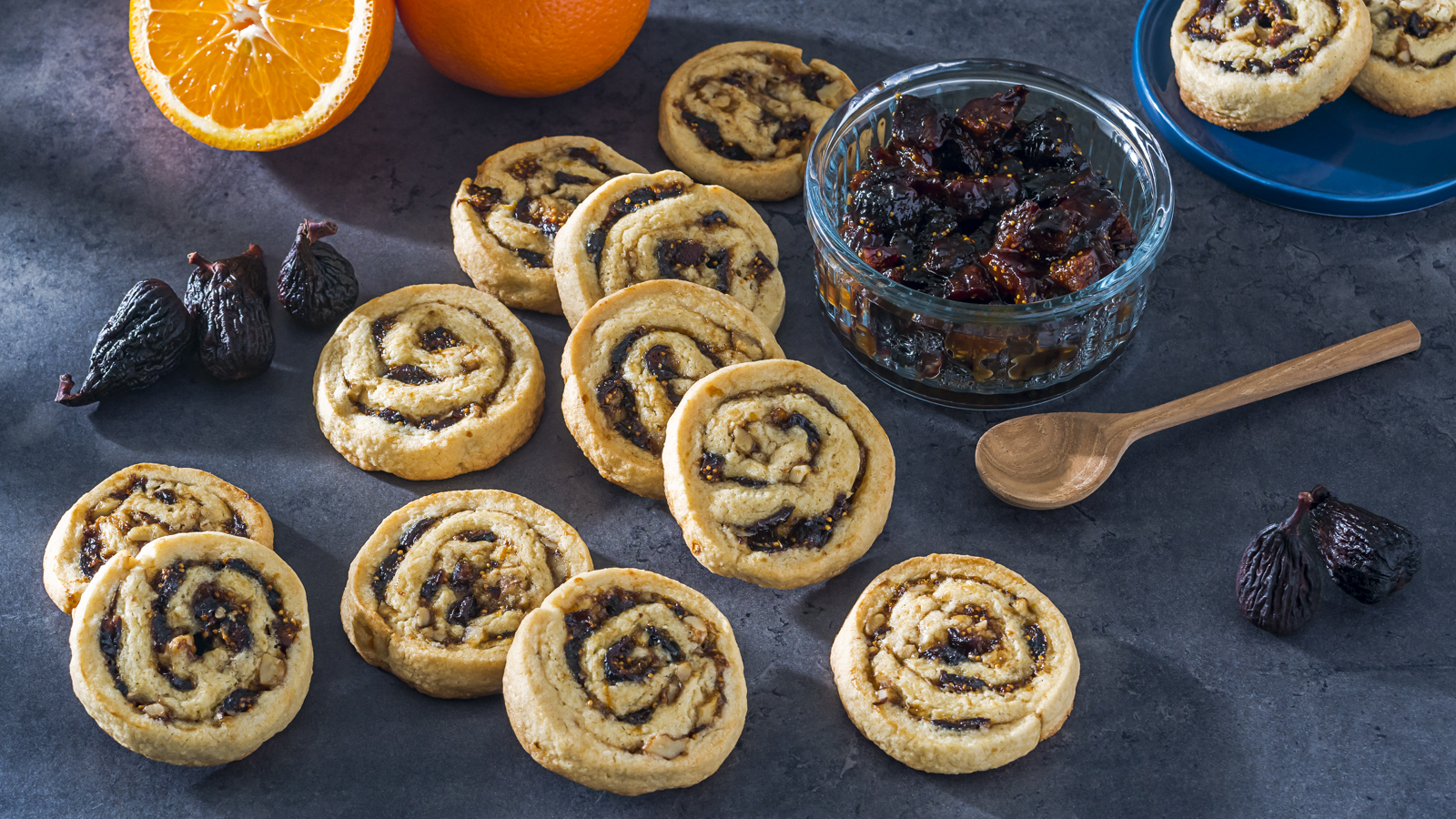 California Fig and Orange Pinwheel Cookies - California Figs - California Figs