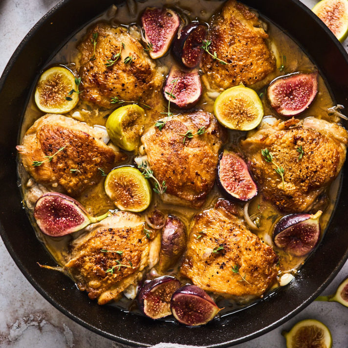 Skillet Balsamic Chicken with California Figs