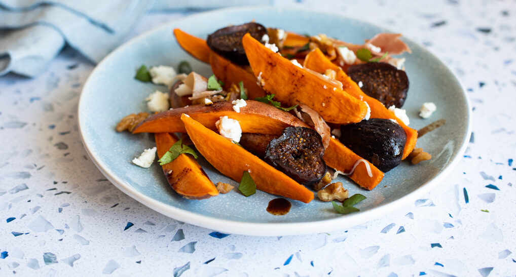 Roasted Sweet Potatoes with Balsamic California Figs - California Figs - California Figs