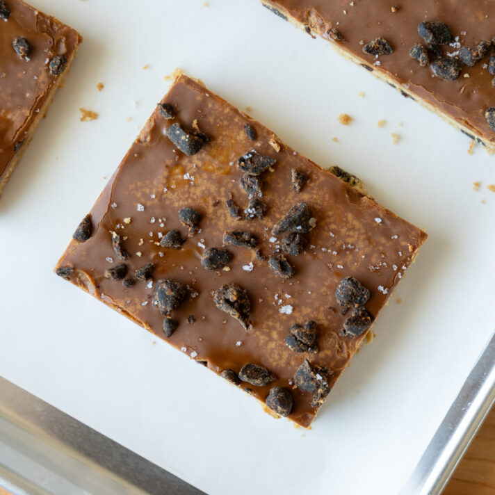 California Fig Tahini Blondies with California Fig Glaze