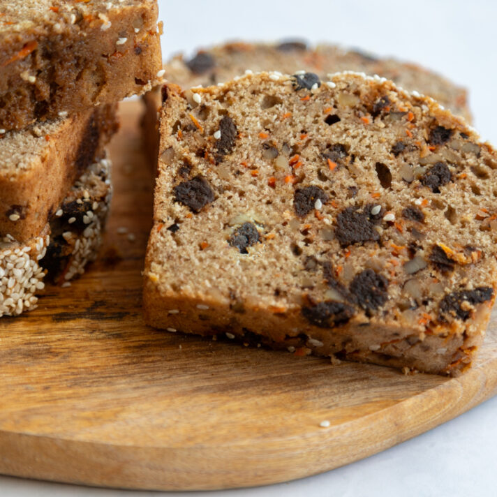 California Fig and Carrot Sourdough Bread with Sesame Topping